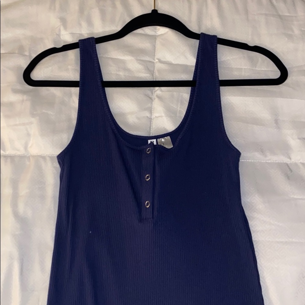 Blue Body Suit!